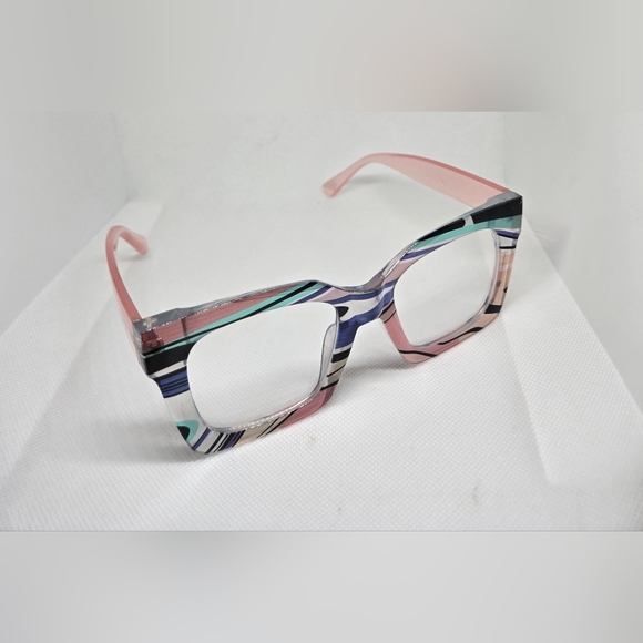 Stylish Pink and Black Women's Glasses - Picture 5 of 6